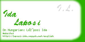 ida laposi business card